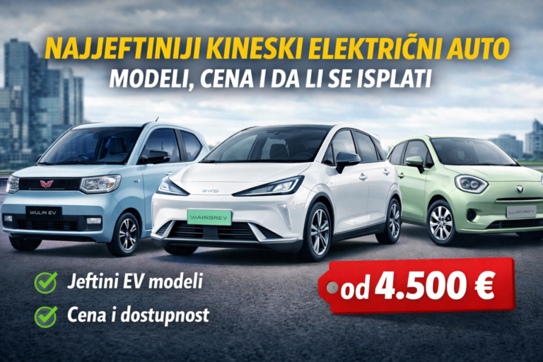 Najjeftiniji kineski električni auto – modeli i cena malih EV vozila iz Kine